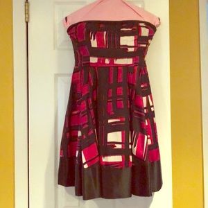 HOT Bebe Strapless Cocktail Dress